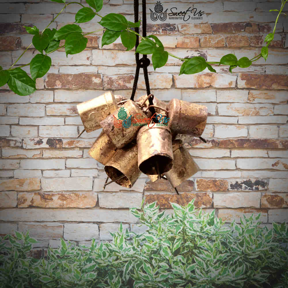 Rustic Vintage Chic Sleigh Jingle Bells for Meditation Craftwork Christmas Décor