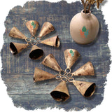 Rustic Vintage Chic Prosperous Cone Bells - Meditation Craftwork Christmas Décor