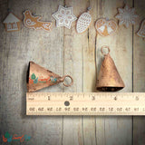 Rustic Vintage Chic Prosperous Cone Bells - Meditation Craftwork Christmas Décor