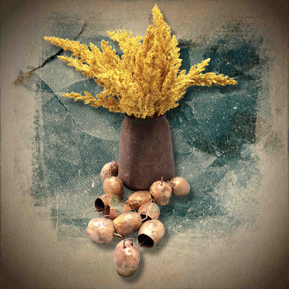 12 pcs Mongolian Vintage Jingle Bells, Rustic Antique Tin Bells, Cow Bells