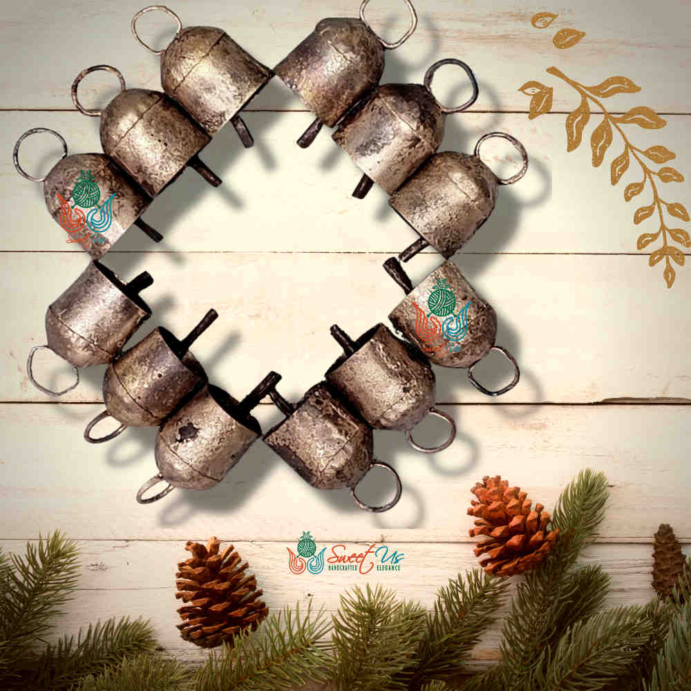Rustic Vintage Chic Gifted Dome Bells for Meditation Craftwork Christmas Décor