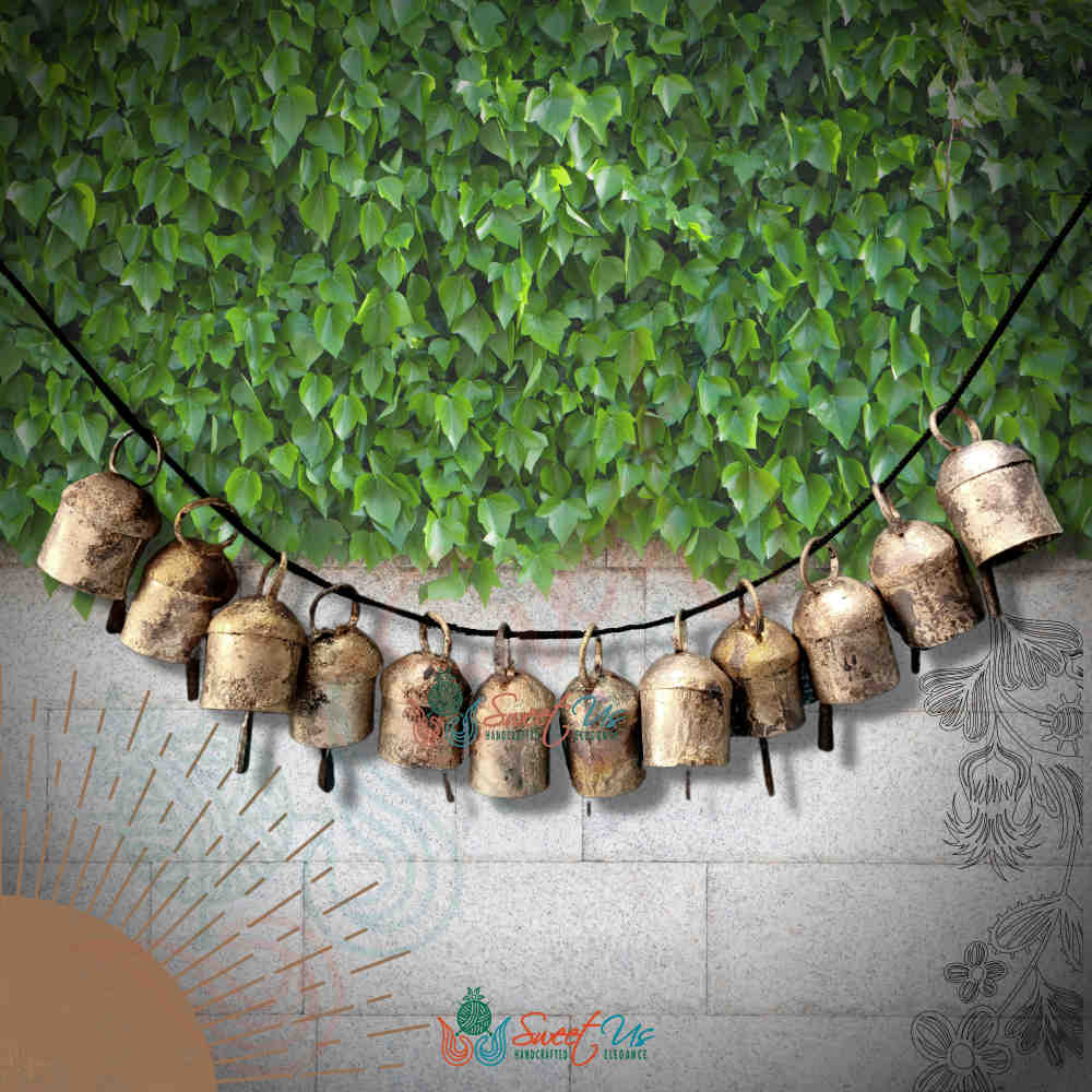 Rustic Vintage Chic Gifted Dome Bells for Meditation Craftwork Christmas Décor