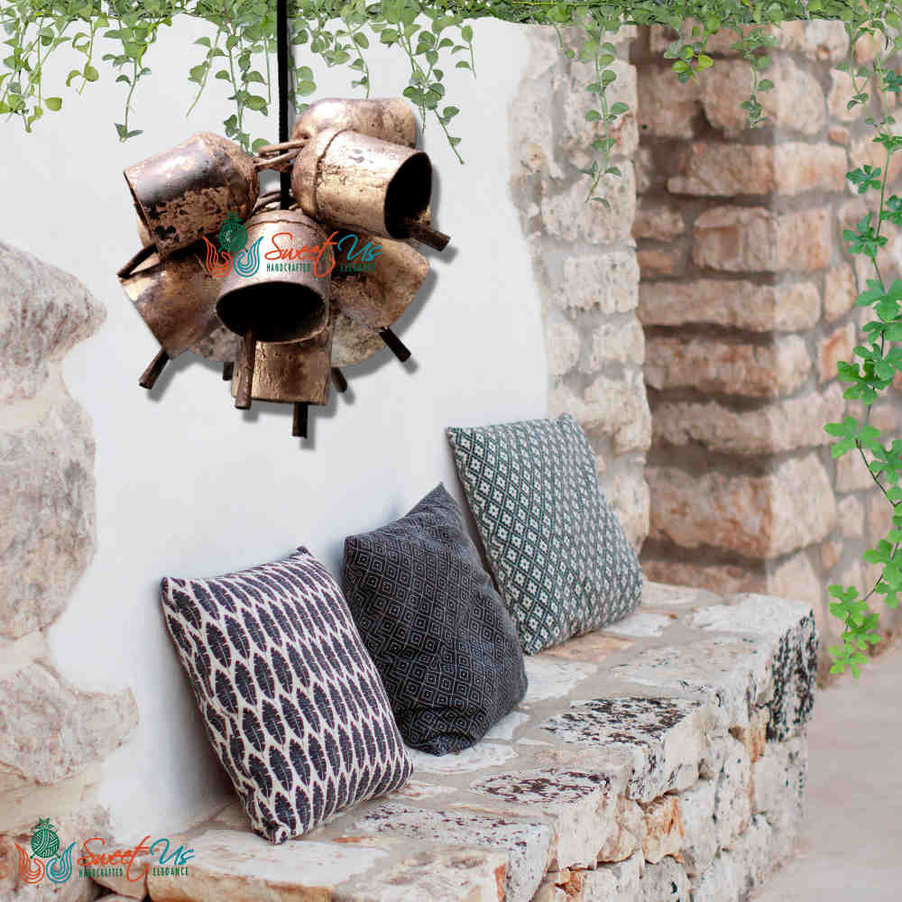 Rustic Vintage Chic Gifted Dome Bells for Meditation Craftwork Christmas Décor