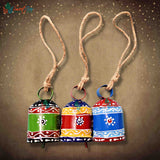Bright Colorful Hand Painted Bells for Meditation Craftwork Christmas Décor