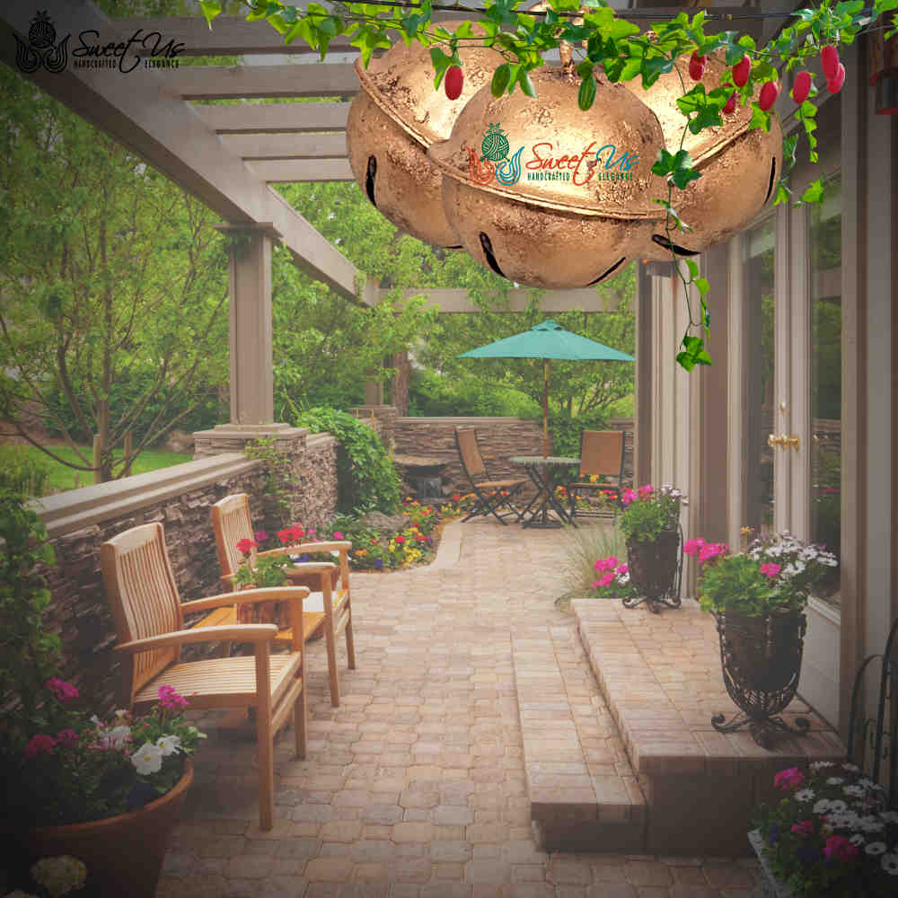 6pcs Vintage Rustic Jingle Bells, Sleigh Bells for Home, Christmas Decor