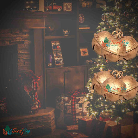 6pcs Vintage Rustic Jingle Bells, Sleigh Bells for Home, Christmas Decor