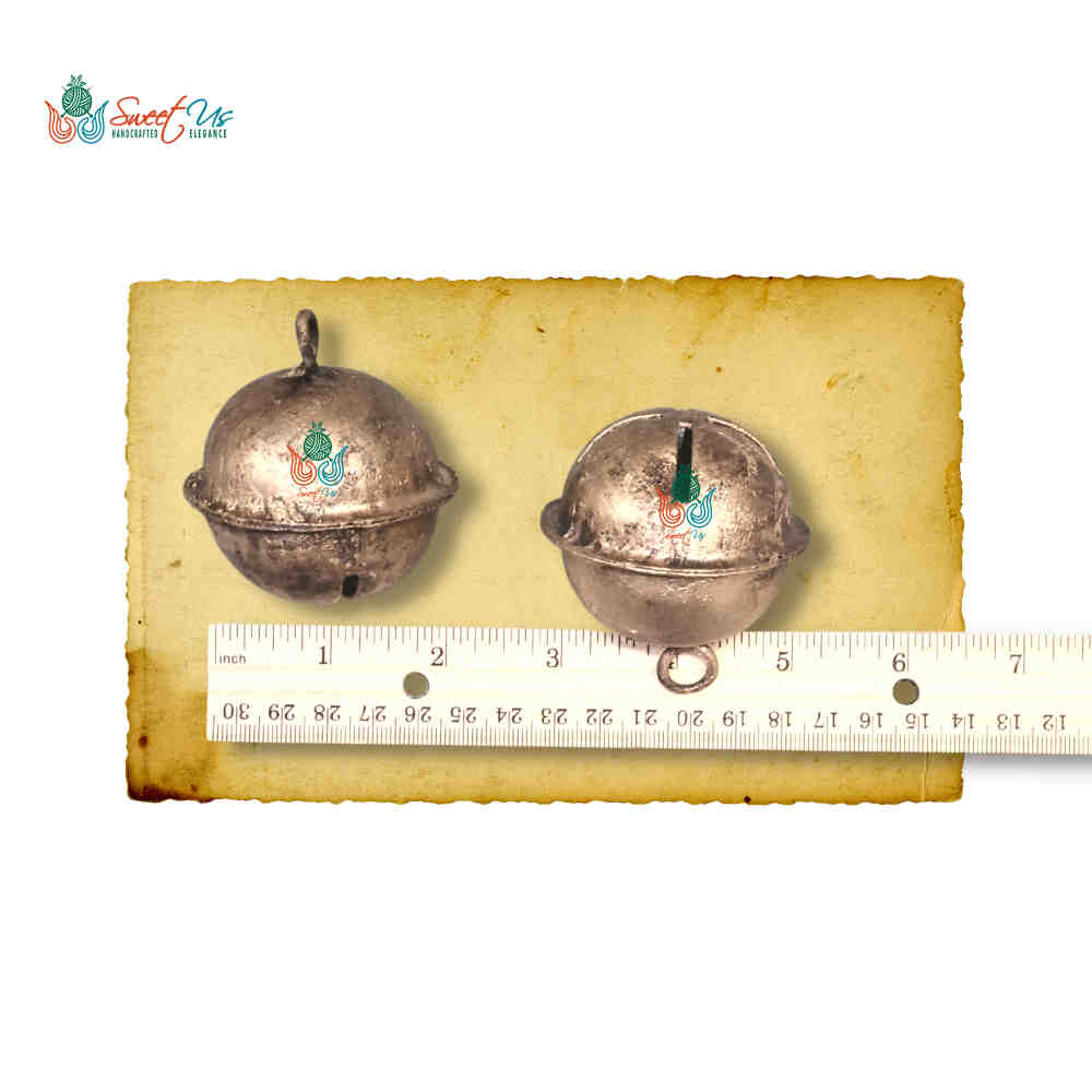 6pcs Vintage Rustic Jingle Bells, Sleigh Bells for Home, Christmas Decor - Sweet Us
