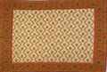 Cotton Floral Vine Square & Round Tablecloth Gold Red Table Linen - Sweet Us