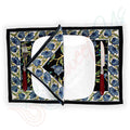The Affluent Floral French Country Cotton Set of 4 Placemats, Power Black - Sweet Us