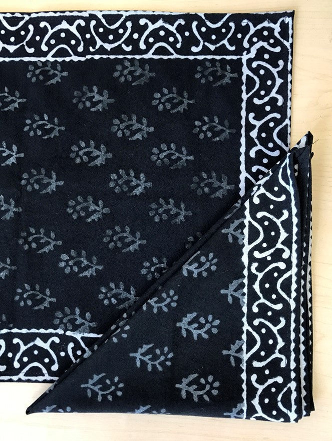 Handmade 100% Cotton Hand Block Print Floral Buti Napkin Table Linen 19x19 - Sweet Us