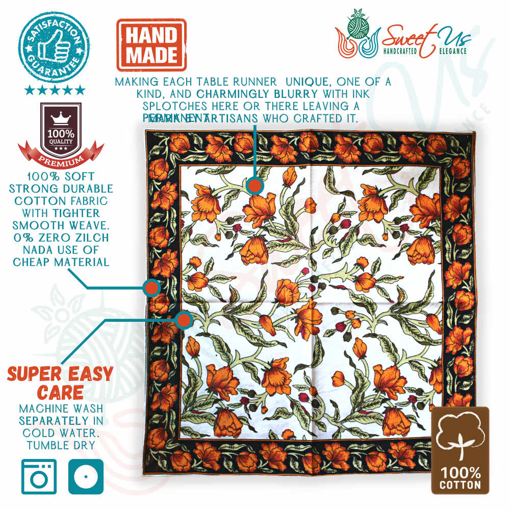 The Affluent Floral French Country Cotton Table Napkin, Amber Olive