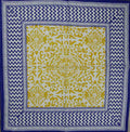 Cotton French Country Geometric Tablecloth Square 72 x 72 Inches Table Linen - Sweet Us