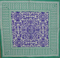 Cotton French Country Geometric Tablecloth Square 72 x 72 Inches Table Linen - Sweet Us