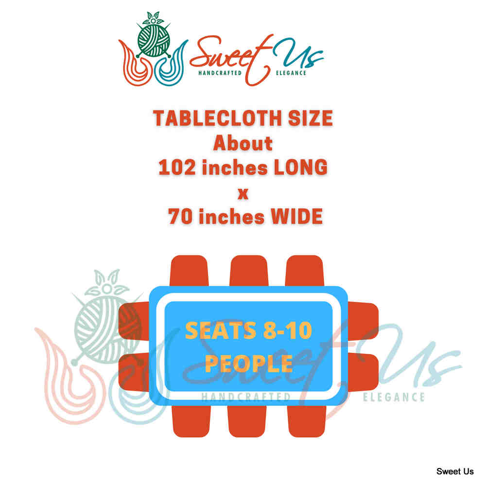 Block Print Floral Paisley Elephant Tablecloth Rectangle 70x102 Beige Blue