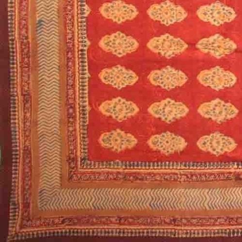 Kensington Block Print Bedspread Cotton Bedding Coverlet Queen Size Bed Sheets - Sweet Us